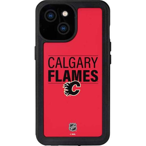 NHL Calgary Flames Lineup iPhone 15 Waterproof Case